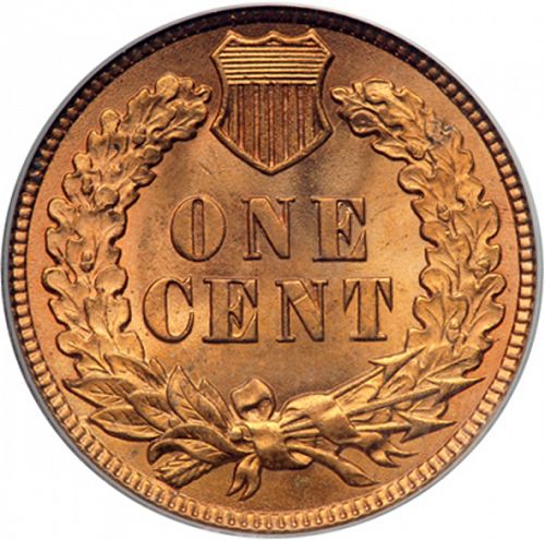 1 cent Reverse Image minted in UNITED STATES in 1891 (Indian Head)  - The Coin Database