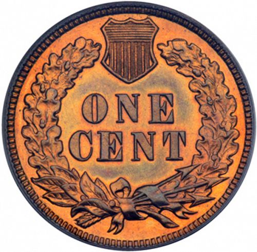 1 cent Reverse Image minted in UNITED STATES in 1893 (Indian Head)  - The Coin Database
