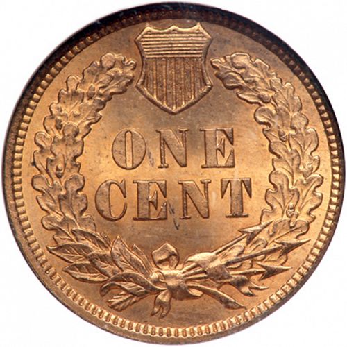 1 cent Reverse Image minted in UNITED STATES in 1898 (Indian Head)  - The Coin Database