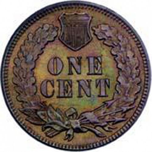 1 cent Reverse Image minted in UNITED STATES in 1900 (Indian Head)  - The Coin Database