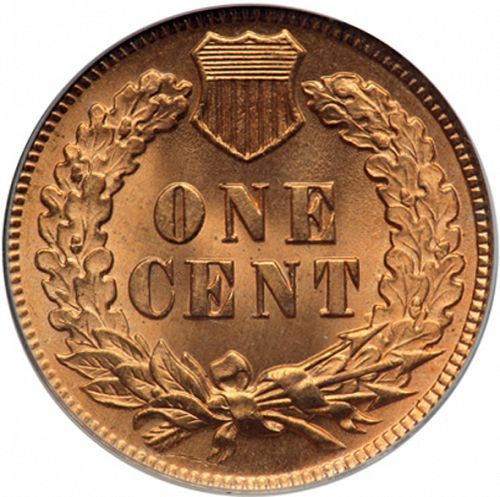 1 cent Reverse Image minted in UNITED STATES in 1904 (Indian Head)  - The Coin Database