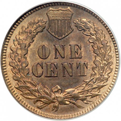 1 cent Reverse Image minted in UNITED STATES in 1905 (Indian Head)  - The Coin Database