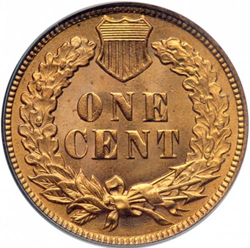 1 cent Reverse Image minted in UNITED STATES in 1909 (Indian Head)  - The Coin Database
