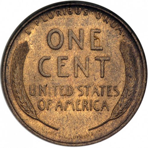 1 cent Reverse Image minted in UNITED STATES in 1909S (Lincoln)  - The Coin Database