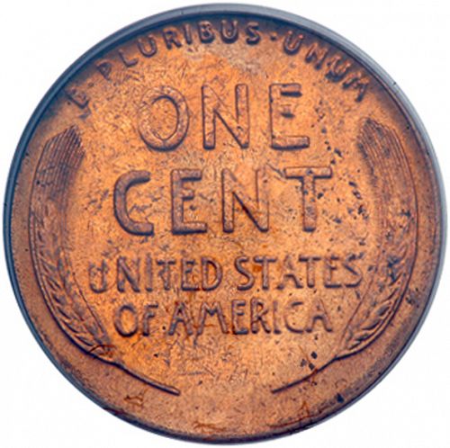 1 cent Reverse Image minted in UNITED STATES in 1913S (Lincoln)  - The Coin Database