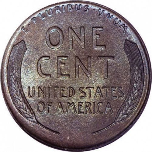 1 cent Reverse Image minted in UNITED STATES in 1917D (Lincoln)  - The Coin Database