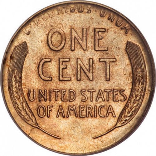 1 cent Reverse Image minted in UNITED STATES in 1917S (Lincoln)  - The Coin Database