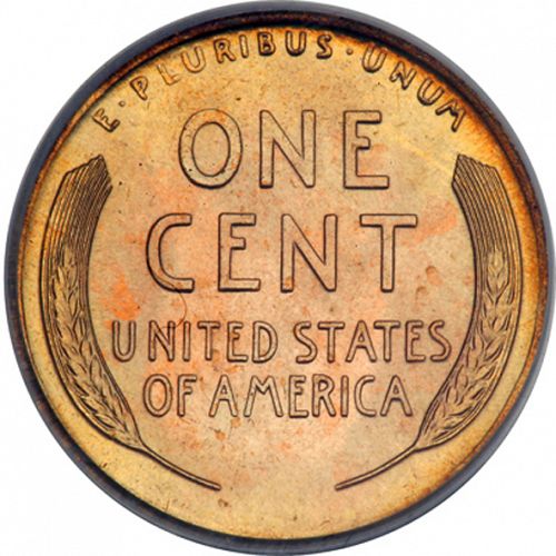 1 cent Reverse Image minted in UNITED STATES in 1919 (Lincoln)  - The Coin Database
