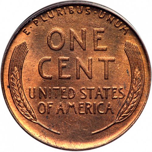 1 cent Reverse Image minted in UNITED STATES in 1922D (Lincoln)  - The Coin Database