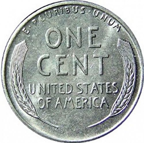 1 cent Reverse Image minted in UNITED STATES in 1943 (Lincoln - Steel)  - The Coin Database