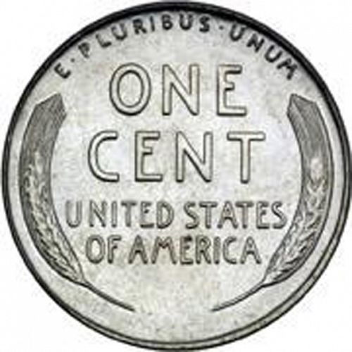 1 cent Reverse Image minted in UNITED STATES in 1943D (Lincoln - Steel)  - The Coin Database