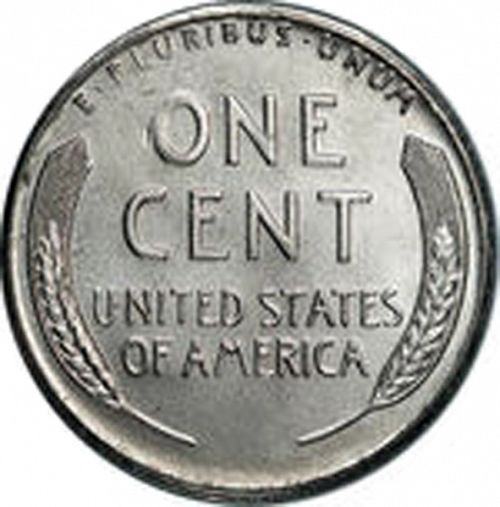 1 cent Reverse Image minted in UNITED STATES in 1943S (Lincoln - Steel)  - The Coin Database