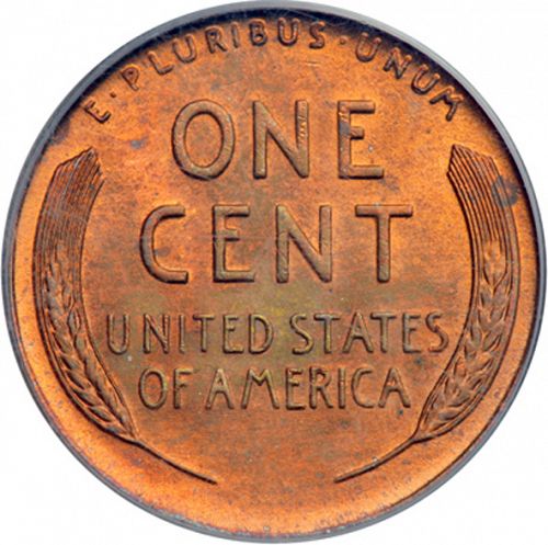 1 cent Reverse Image minted in UNITED STATES in 1944D (Lincoln)  - The Coin Database