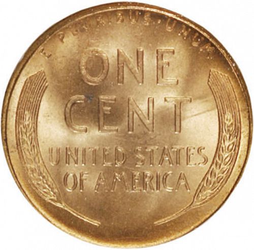 1 cent Reverse Image minted in UNITED STATES in 1950S (Lincoln)  - The Coin Database