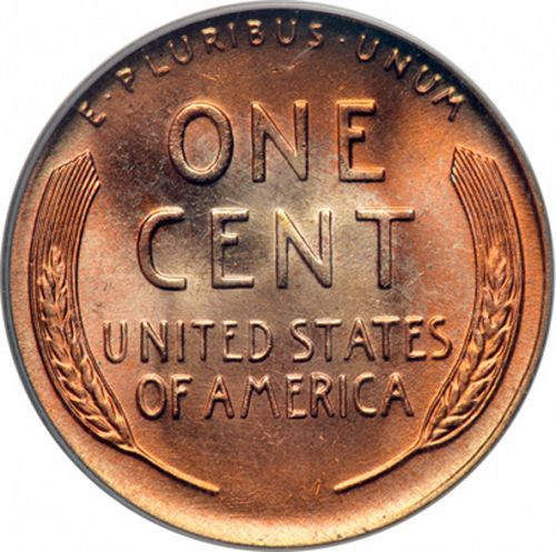 1 cent Reverse Image minted in UNITED STATES in 1951D (Lincoln)  - The Coin Database