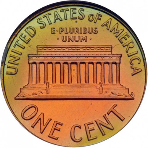 1 cent Reverse Image minted in UNITED STATES in 1960 (Lincoln - Memorial Reverse)  - The Coin Database