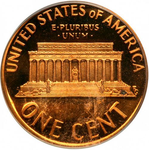 1 cent Reverse Image minted in UNITED STATES in 1973S (Lincoln - Memorial Reverse)  - The Coin Database