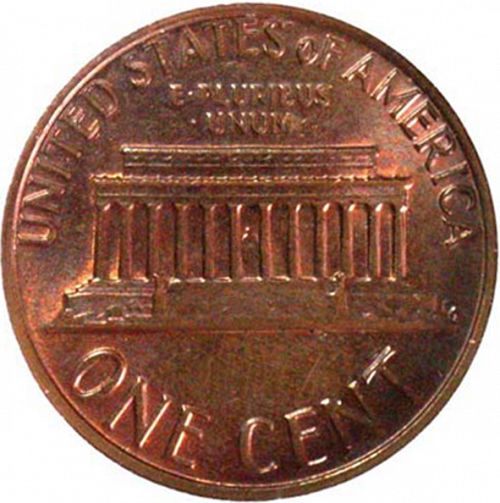 1 cent Reverse Image minted in UNITED STATES in 1980 (Lincoln - Memorial Reverse)  - The Coin Database