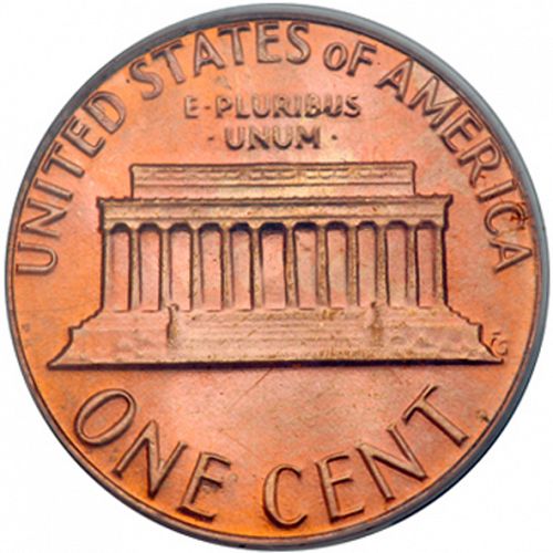 1 cent Reverse Image minted in UNITED STATES in 1982D (Lincoln - Memorial Reverse)  - The Coin Database