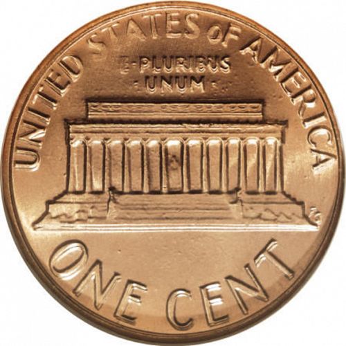 1 cent Reverse Image minted in UNITED STATES in 1983 (Lincoln - Memorial Reverse)  - The Coin Database