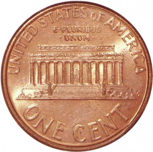 1 cent Reverse Image minted in UNITED STATES in 1994D (Lincoln - Memorial Reverse)  - The Coin Database
