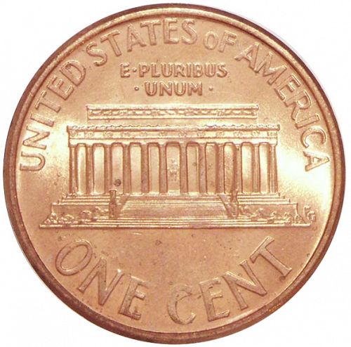 1 cent Reverse Image minted in UNITED STATES in 1995D (Lincoln - Memorial Reverse)  - The Coin Database