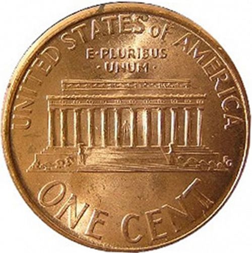 1 cent Reverse Image minted in UNITED STATES in 2001 (Lincoln - Memorial Reverse)  - The Coin Database