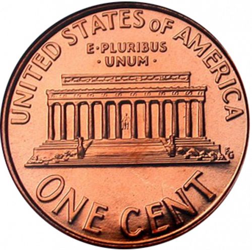 1 cent Reverse Image minted in UNITED STATES in 2003 (Lincoln - Memorial Reverse)  - The Coin Database