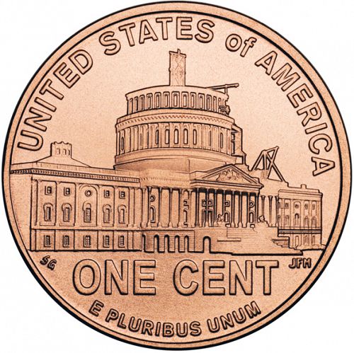 1 cent Reverse Image minted in UNITED STATES in 2009 (Lincoln Bicentennial - Presidency in DC)  - The Coin Database
