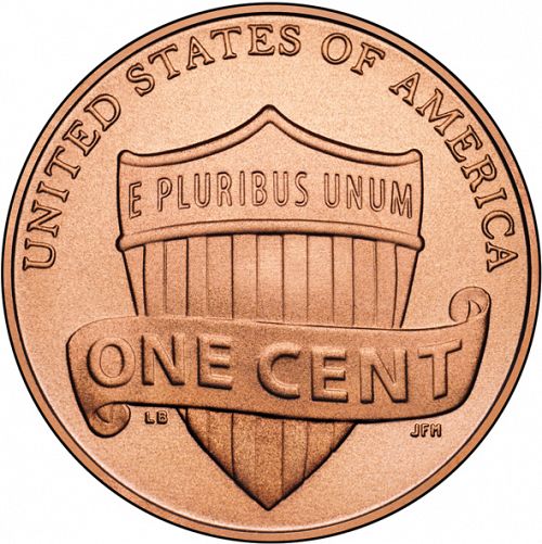 1 cent Reverse Image minted in UNITED STATES in 2011D (Lincoln - Union Shield Reverse)  - The Coin Database
