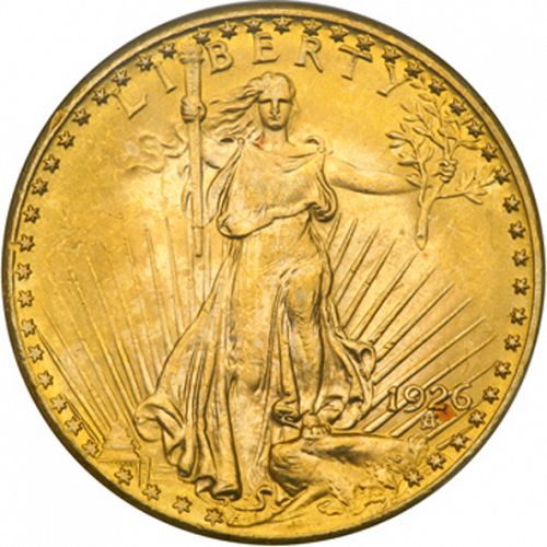 20 dollar Obverse Image minted in UNITED STATES in 1926 (Saint-Gaudens - With motto)  - The Coin Database