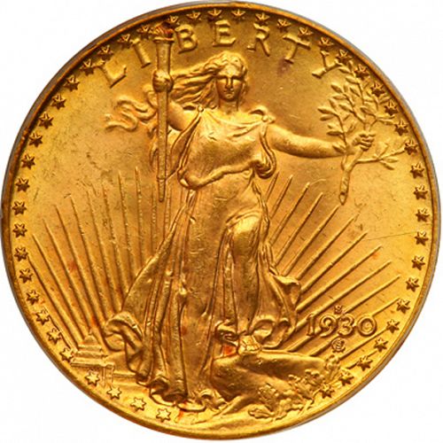 20 dollar Obverse Image minted in UNITED STATES in 1930S (Saint-Gaudens - With motto)  - The Coin Database