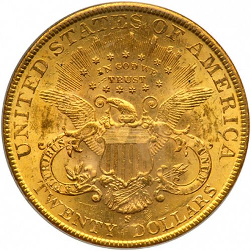 20 dollar Reverse Image minted in UNITED STATES in 1900S (Coronet Head - Twenty Dollars)  - The Coin Database