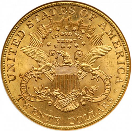 20 dollar Reverse Image minted in UNITED STATES in 1903 (Coronet Head - Twenty Dollars)  - The Coin Database