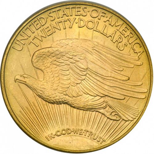 20 dollar Reverse Image minted in UNITED STATES in 1908D (Saint-Gaudens - With motto)  - The Coin Database