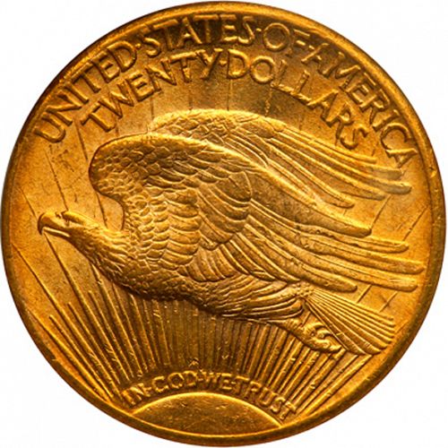 20 dollar Reverse Image minted in UNITED STATES in 1908S (Saint-Gaudens - With motto)  - The Coin Database