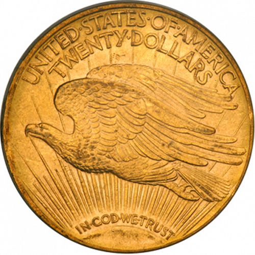 20 dollar Reverse Image minted in UNITED STATES in 1909D (Saint-Gaudens - With motto)  - The Coin Database