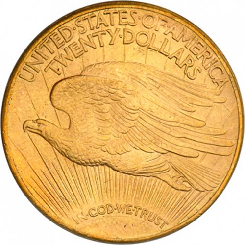 20 dollar Reverse Image minted in UNITED STATES in 1909S (Saint-Gaudens - With motto)  - The Coin Database