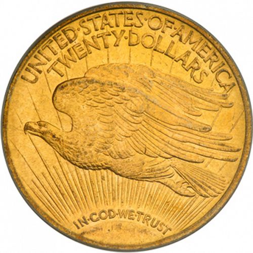 20 dollar Reverse Image minted in UNITED STATES in 1910 (Saint-Gaudens - With motto)  - The Coin Database
