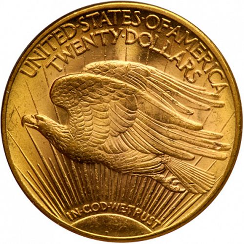 20 dollar Reverse Image minted in UNITED STATES in 1912 (Saint-Gaudens - With motto)  - The Coin Database