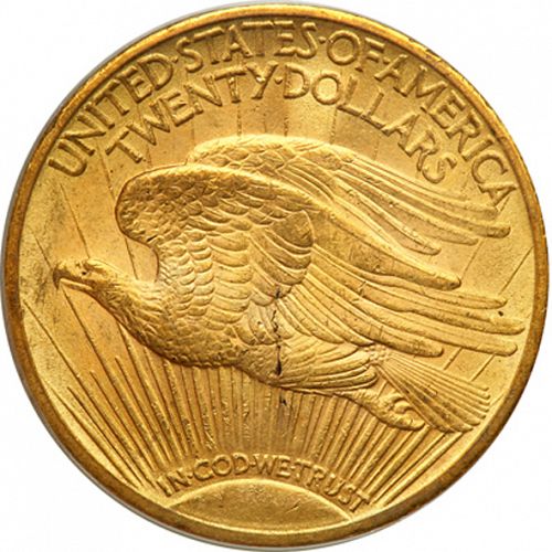 20 dollar Reverse Image minted in UNITED STATES in 1913 (Saint-Gaudens - With motto)  - The Coin Database