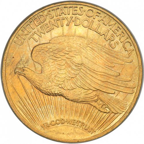 20 dollar Reverse Image minted in UNITED STATES in 1913S (Saint-Gaudens - With motto)  - The Coin Database