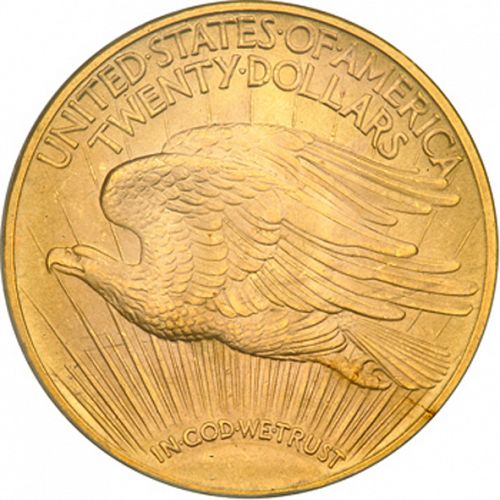 20 dollar Reverse Image minted in UNITED STATES in 1914 (Saint-Gaudens - With motto)  - The Coin Database