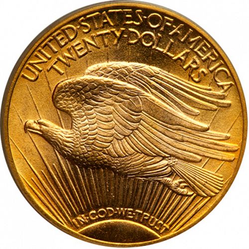 20 dollar Reverse Image minted in UNITED STATES in 1914D (Saint-Gaudens - With motto)  - The Coin Database
