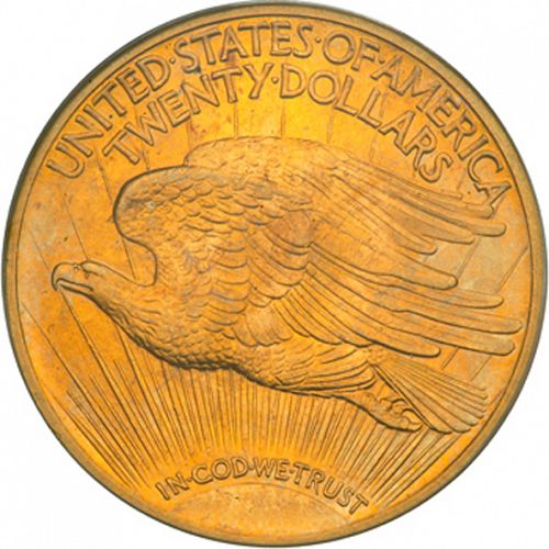 20 dollar Reverse Image minted in UNITED STATES in 1915 (Saint-Gaudens - With motto)  - The Coin Database