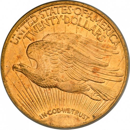 20 dollar Reverse Image minted in UNITED STATES in 1923 (Saint-Gaudens - With motto)  - The Coin Database