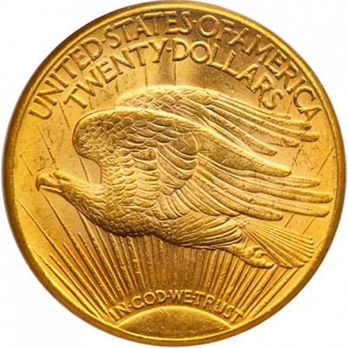 20 dollar Reverse Image minted in UNITED STATES in 1926D (Saint-Gaudens - With motto)  - The Coin Database