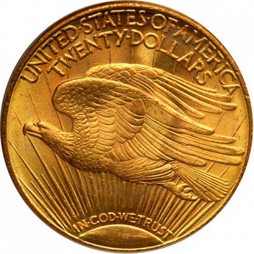 20 dollar Reverse Image minted in UNITED STATES in 1926S (Saint-Gaudens - With motto)  - The Coin Database
