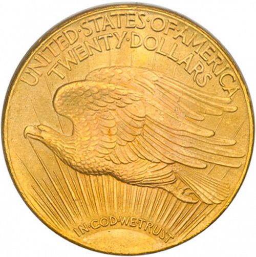 20 dollar Reverse Image minted in UNITED STATES in 1927 (Saint-Gaudens - With motto)  - The Coin Database