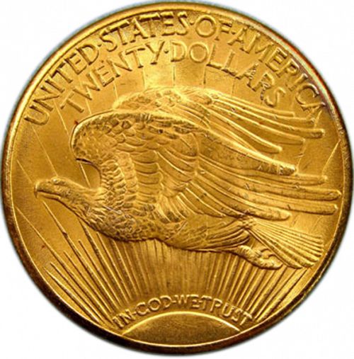 20 dollar Reverse Image minted in UNITED STATES in 1933 (Saint-Gaudens - With motto)  - The Coin Database